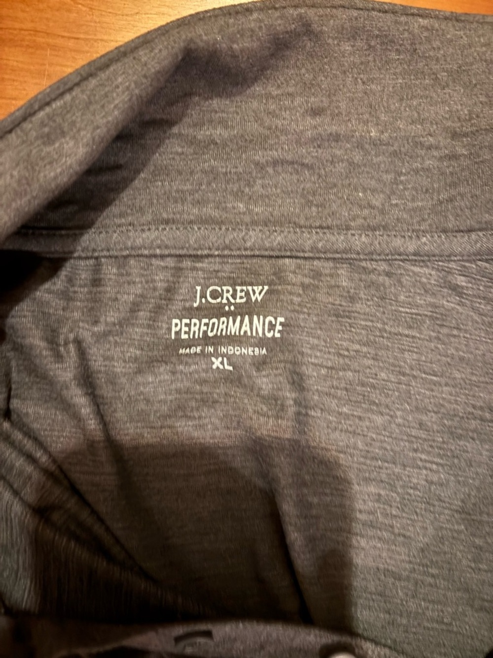J. Crew Performance Men's polo in Heather Gray